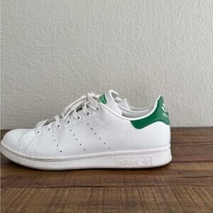 adidas White and Green Sneakers